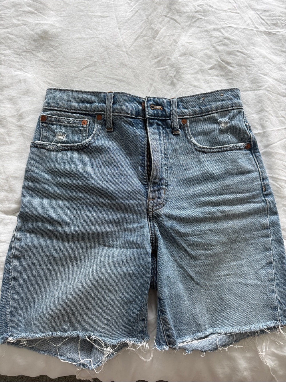 Madewell Light Wash Denim Men's Cutoff Shorts